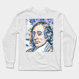 Blaise Pascal Portrait | Blaise Pascal Artwork 13 Long Sleeve T-Shirt